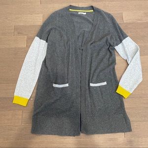 Grey & Mustard Cardigan - Colour-blocked - NEW